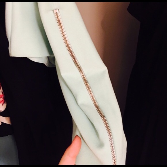 Zara Trafaluc Mint One Shoulder Dress - Picture 6 of 6